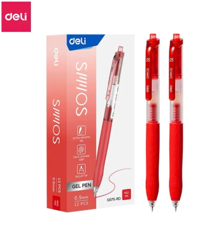 Bút Gel Siêu Trơn 0.5 mm - Deli EG075 Smos