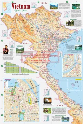 BẢN ĐỒ DLVN VIỆT NAM 52X78CM