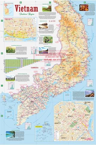 BẢN ĐỒ DLVN VIỆT NAM 52X78CM