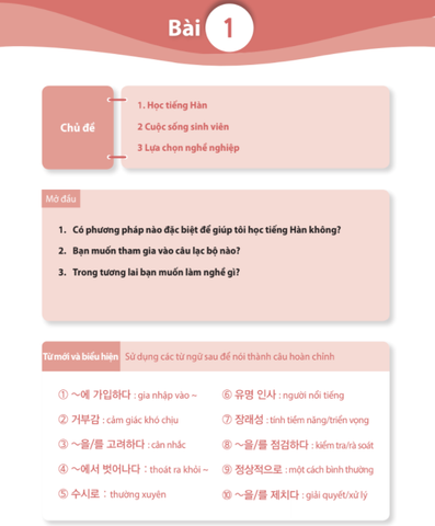 Luyện Nghe - Nói Tiếng Hàn Trình Độ Trung Cấp