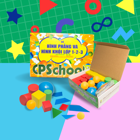 Bộ hình phẳng, hình khối lớp 1,2​,3 (học sinh)