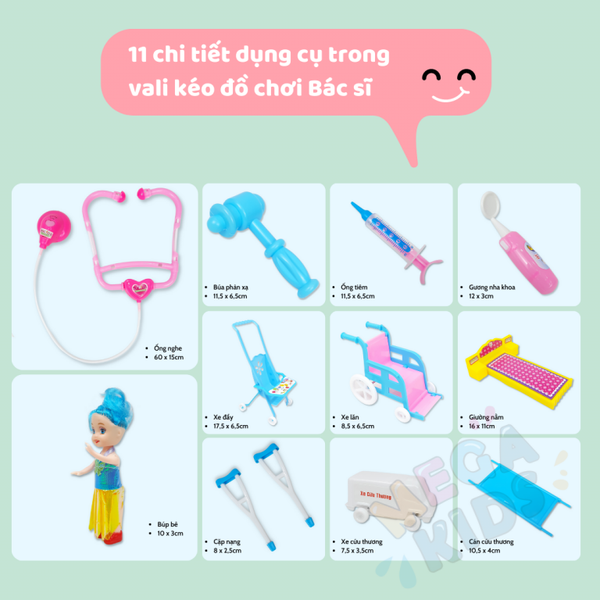 Vali Kéo Đồ Nghề Bác Sĩ HT7639