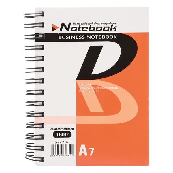 Sổ Lò Xo Business Devyt A7 - D1672 - 160 Trang ĐL70/