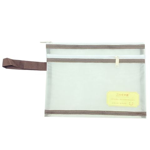 TÚI LƯỚI A5 2 DÂY KÉO 9134