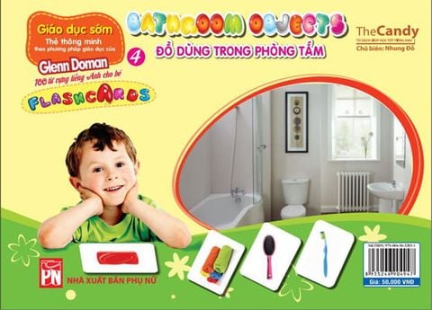 Glenn Doman 100 Từ Vựng Tiếng Anh Cho Bé - Flashcard Đồ Dùng Trong Phòng Tắm