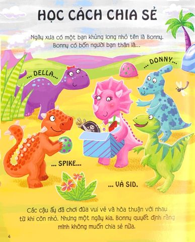 5 Phút Đọc Truyện Cùng Con Yêu - Câu Chuyện Về Những Chú Khủng Long