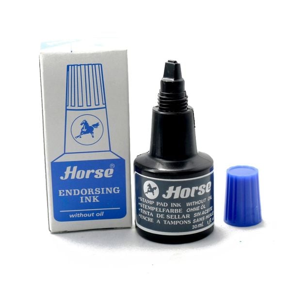 Mực Dấu Horse Không Cọ H-30CC Xanh