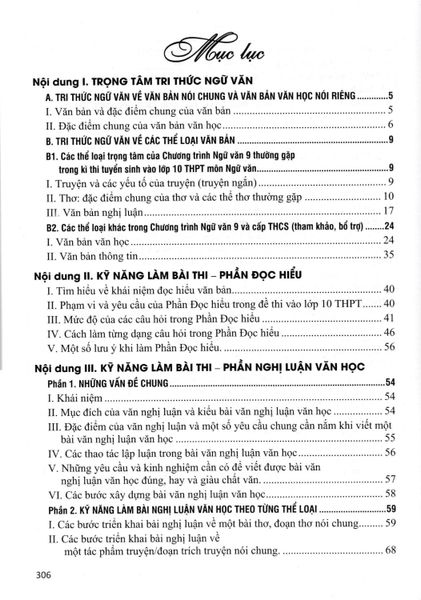 Ôn Thi Vào Lớp 10 Môn Ngữ Văn - Tự Luận Và Trắc Nghiệm (Dùng Chung Cho Các Bộ SGK Hiện Hành)