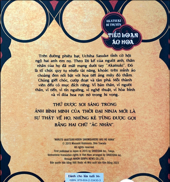 Tiểu Thuyết Naruto - Akatsuki Bí Truyền - Tiếu Loạn Ác Hoa