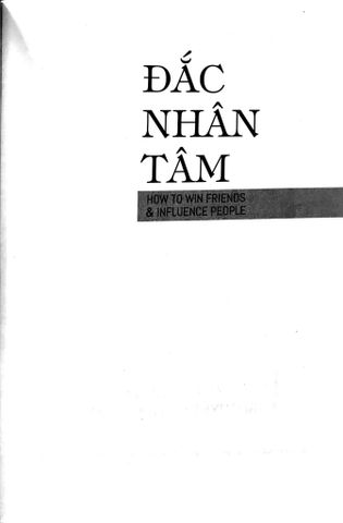 Đắc Nhân Tâm - Bí Quyết Để Thành Công