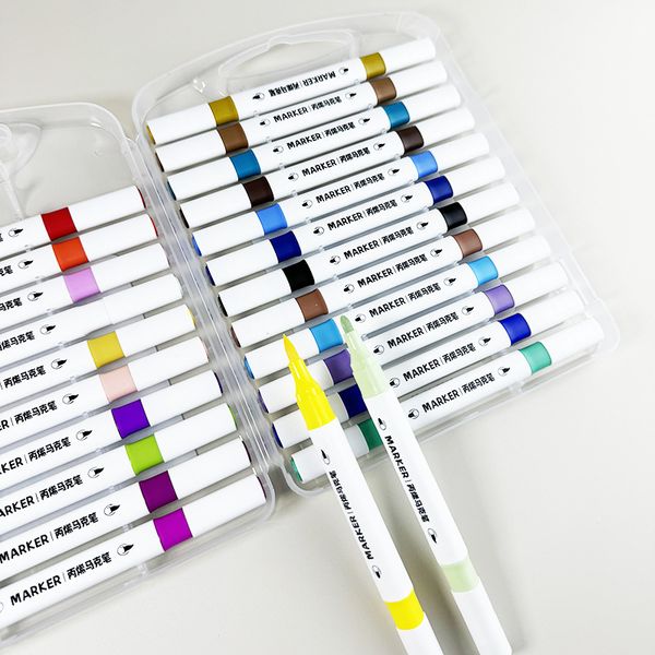 HỘP MÀU VẼ ACRYLIC MARKER 12/48 MÀU