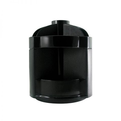 STACOM HỘP BÚT ĐẾ XOAY HÌNH TRỤ- ĐEN S-061E-00