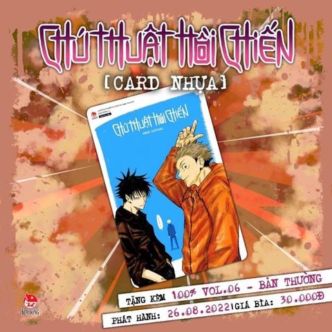 Chú Thuật Hồi Chiến - Tập 6 - Tặng Kèm Obi Và Thẻ Bo Góc Nhựa + Hộp Đựng Card Chú Thuật Hồi Chiến