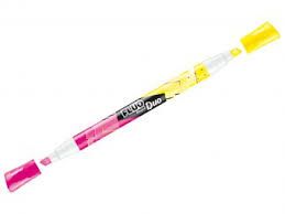 Bút Dạ Quang 2 Đầu (Vàng - Hồng)