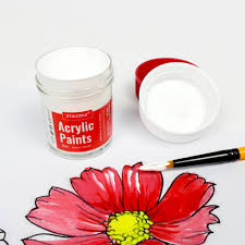 Bộ 12 Màu Acrylic Chuyên Nghiệp (20ml) - Kèm Cọ Vẽ AC2012A