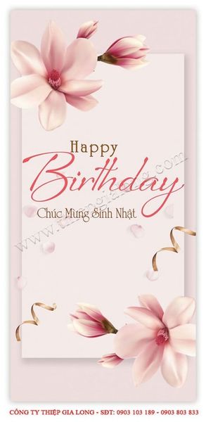 THIỆP IN SINH NHẬT GIA LONG 9X19
