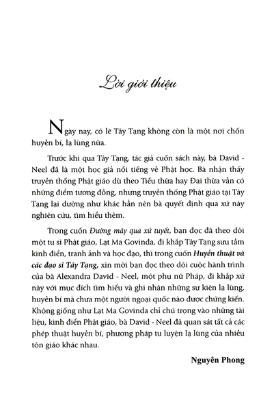 HUYỀN THUẬT VÀ CÁC ĐẠO SĨ TÂY TẠNG