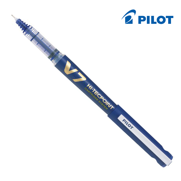 Bút Mực Nước Pilot 0.7mm Hi-Tech V7 Cartridge System - Mực Xanh - BXC-V7-L-BGD