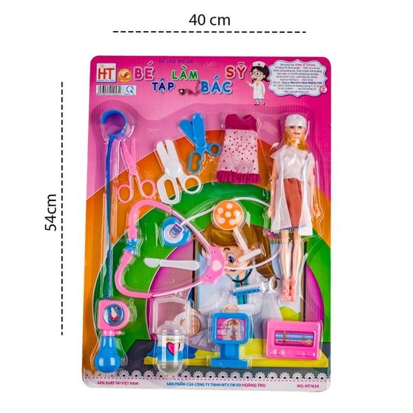 Vỉ Bác Sĩ Búp Bê Baby Thay Áo  HT7634