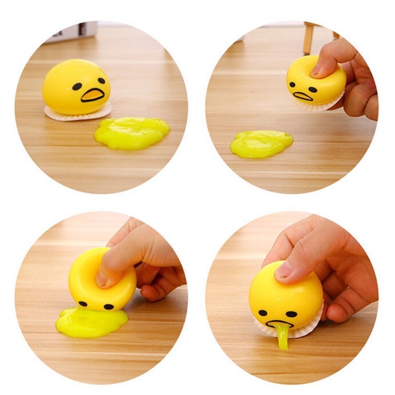 Đồ Chơi Squishy Trứng Lười Gudetama Slime