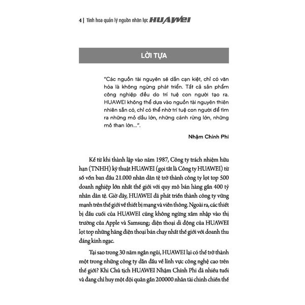 Tinh Hoa Quản Lý Nguồn Nhân Lực Huawei