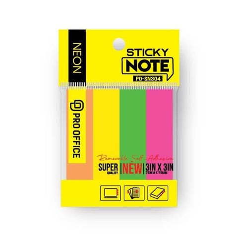 GIẤY NOTE 4 MÀU VỪA PO-SN304