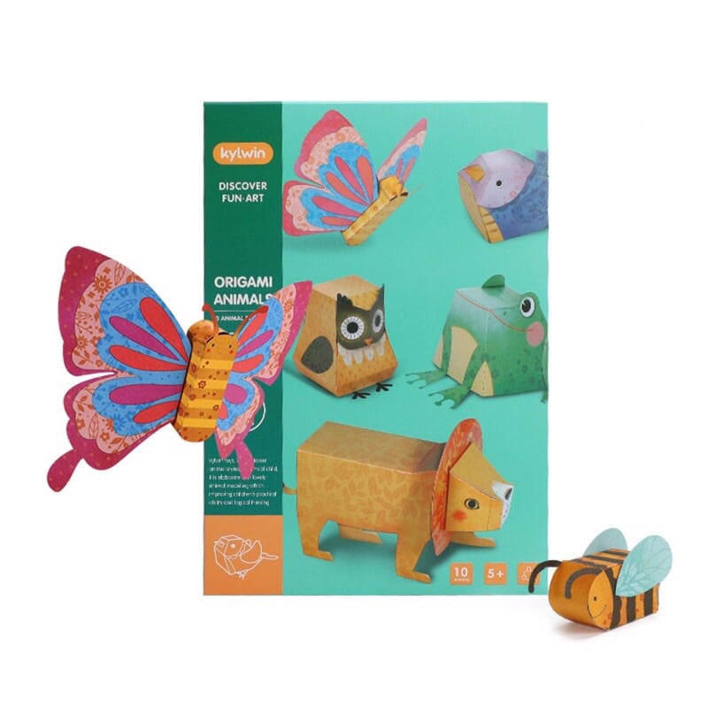 Đồ Chơi Gấp Giấy Origami 3D, Sáng Tạo, Khéo Tay Và Thông Minh Chủ Đề Động Vật KW-4003