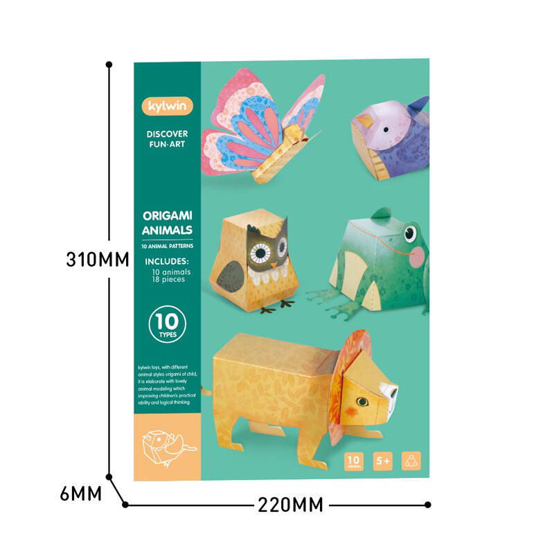 Đồ Chơi Gấp Giấy Origami 3D, Sáng Tạo, Khéo Tay Và Thông Minh Chủ Đề Động Vật KW-4003