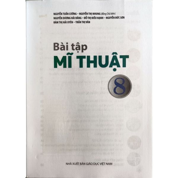 Bài Tập Mĩ Thuật 8 - Bản 1 (Chân Trời) (Chuẩn)