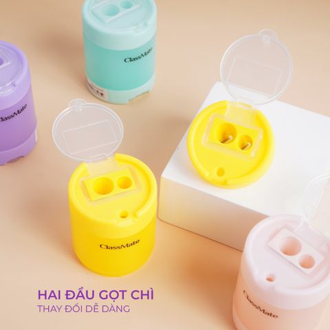 Gọt Chì CLASSMATE Màu Pastel Đẹp Mắt, Sử Dụng Cho Các Loại Chì Gỗ CL-PS401