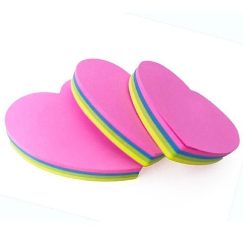 Giấy Nhớ 4 Màu Hình Trái Tim E528