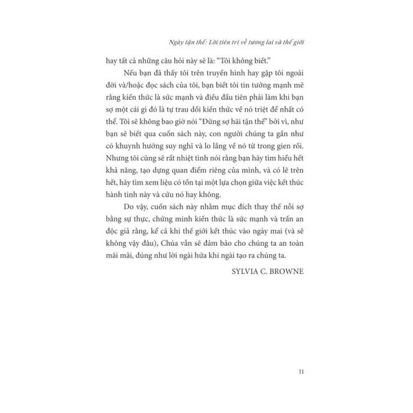 Ngày Tận Thế - Lời Tiên Tri Về Tương Lai Và Thế Giới
