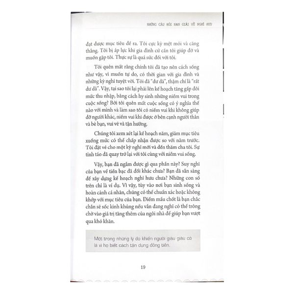 Kế Hoạch Nghỉ Hưu Sung Túc