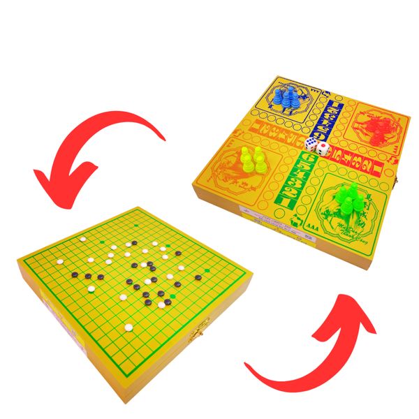 Bàn 3 Trong 1 Nhỏ - Cờ Carô + Cờ Vây + Cờ Cá Ngựa