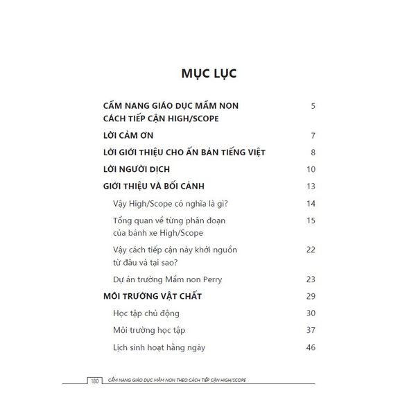 Cẩm Nang Giáo Dục Mầm Non Theo Cách Tiếp Cận High/Scope