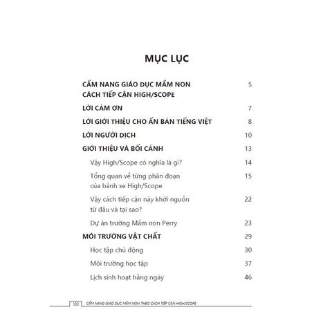 Cẩm Nang Giáo Dục Mầm Non Theo Cách Tiếp Cận High/Scope