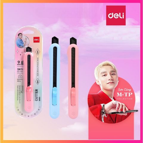 DAO RỌC GIẤY 120mm Deli [Sơn Tùng M-TP Collection] - CD063