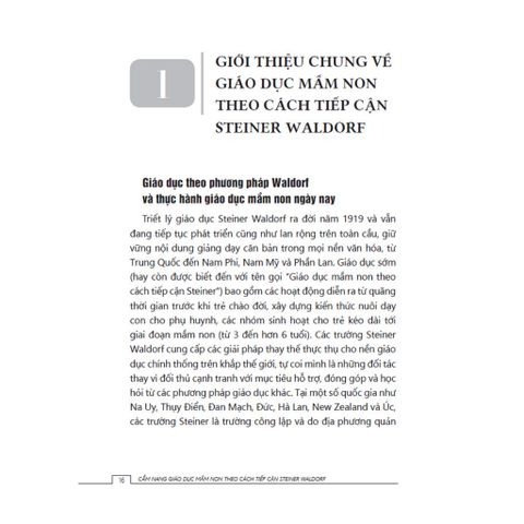 Cẩm Nang Giáo Dục Mầm Non Theo Cách Tiếp Cận Steiner Waldorf