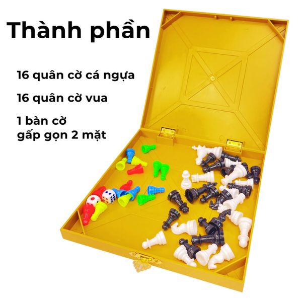 Cờ Cá Ngựa + Cờ Vua 2 Trong 1 - Liên Hiệp Thành HB.NCN