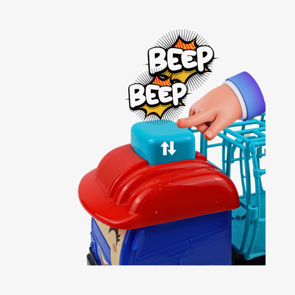 Xe Chở Thú Đội Nón Có Kèn Vui Nhộn HT7772