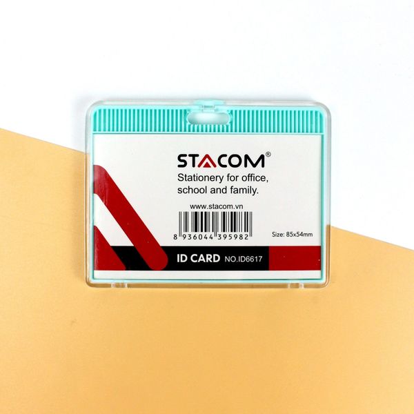 STACOM BẢNG TÊN NHỰA CỨNG NGANG- 85*54- ID6617