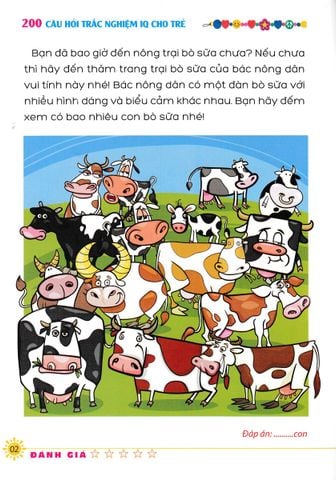 200 Câu Hỏi IQ Cho Trẻ - Trắc Nghiệm IQ - Cấp Độ 1