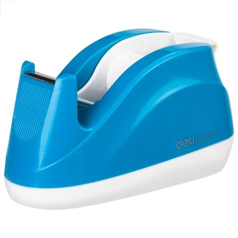 Cắt Băng Keo Để Bàn - Deli E808 - Màu Xanh Dương