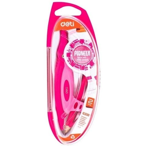 Bộ Compa Kèm Bút Chì Gỗ - Deli-G20102