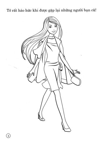 Barbie Xinh Đẹp 4 (Tô Màu Có Hình Dán)
