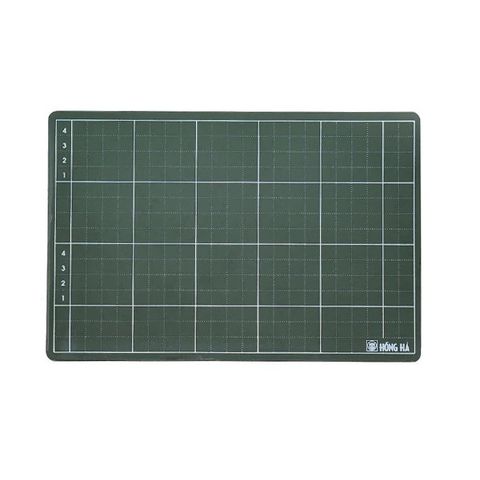 Bảng Phấn Học Sinh Mặt Gỗ - Kẻ Ô - Hồng Hà 3477 - Màu Xanh Rêu