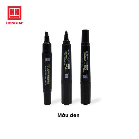 Bút lông dầu 2 đầu không xóa được GX-PM01 Hồng Hà - ĐEN - 6668