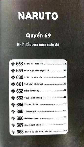 Naruto - Tập 69 - Khởi Đầu Của Mùa Xuân Đỏ (Tái Bản)