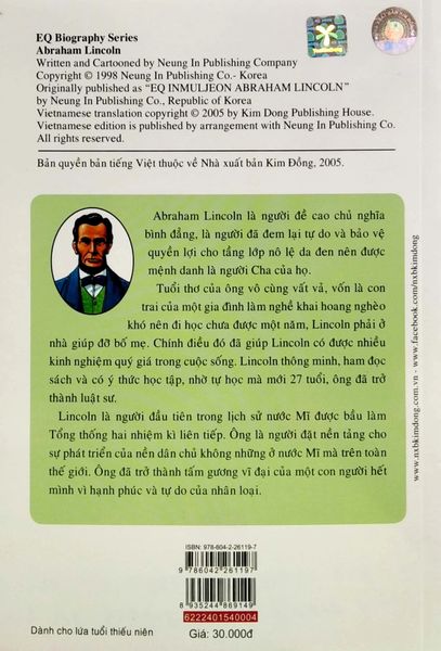 Danh Nhân Thế Giới - Lincoln (Tái Bản 2022)