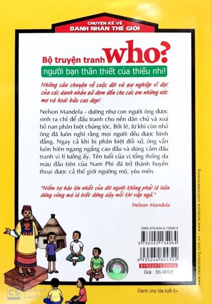Who? Chuyện Kể Về Danh Nhân Thế Giới - Nelson Mandela (Tái Bản 2019)